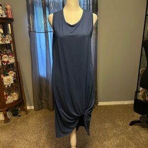 Elegant Blue High Low Dress